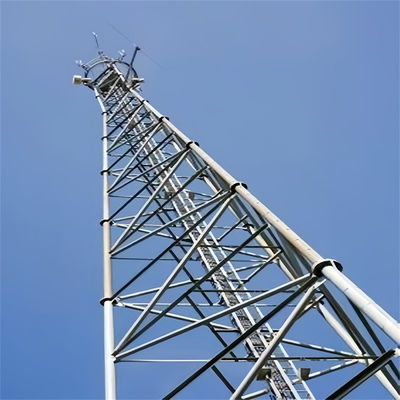 3 Beinige Rohrrohr Rohrrohr selbsttragende Stahl Hot Dip Galvanized Telekommunikation Kommunikation Zellturm