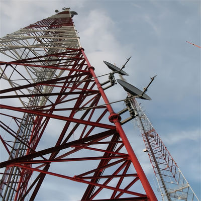 Freie Standing Ham Radio Aerial GSM Basisstation Kommunikation Mobiltelefon Mast 3 Beine Rohrstahlturm