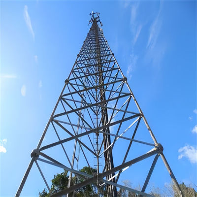 30m Rohr-WLAN 3 Beine Rohrstahlturm Gitter nahtloser Mast Mikrowellenkommunikation Antennenturm