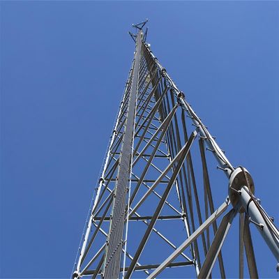15m 20 30 40 50 Meter Dach Mikrowellenkommunikation Gitter Antenne Funkmast 3 Beine Rohrstahlturm