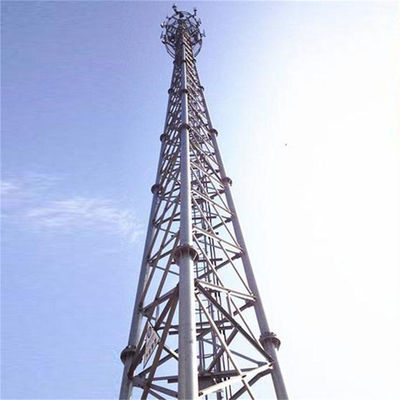 Telekommunikationsantenne GSM-WLAN-Netzwerk Selbsterhaltungszellturm 3 Beinige Rohrzellkommunikationsturm