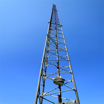 Schraubenpylon aus Eisen mit 3 Beinen, Rohrstahlturm 20 - 65 Meter Mast