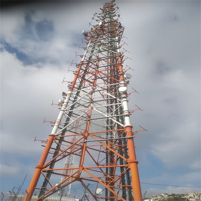 Schraubenpylon aus Eisen mit 3 Beinen, Rohrstahlturm 20 - 65 Meter Mast
