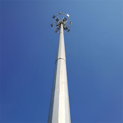 WLAN-Telefonsignal 5G-Zellbasisstation Stahl-Telekommunikationsmonopolturm 5 10 20 25 30 35 40 Meter
