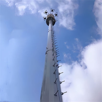 4g 5g drahtloses Mikrowellen Monopol Telekommunikationsturm mit Flangel 5m 12m 36m 45m 55m Meter