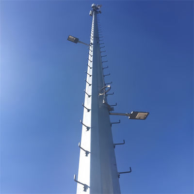 OEM Verzinkte Selbstunterstützung Monopol Antenne Turmmast Für GSM 5G Kommunikationsröhre Turm Pole