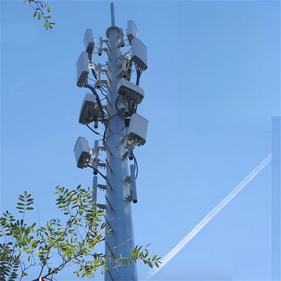 Hohe selbsttragende Runde Säule Monopol Stahlturm GSM Kommunikation Mastturm 20m 30m 40m