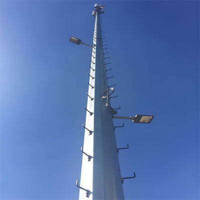 Hohe selbsttragende Runde Säule Monopol Stahlturm GSM Kommunikation Mastturm 20m 30m 40m