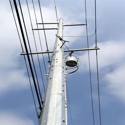 20 Meter 25 30 Meter Antenne Telekommunikation Stahl Monopol Turm Q345B / A572 Material