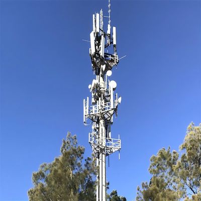 Personalisierte professionelle WLAN-Langstrecken-Arbeitsplattform Mikrowelle Selbsttragende Monopole Antennenturm