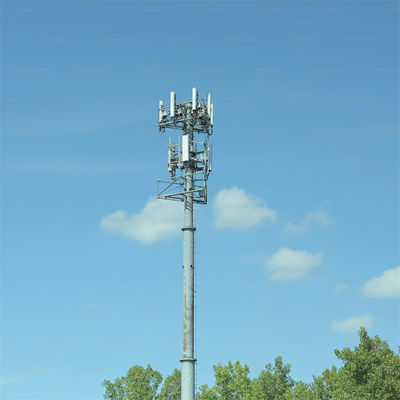 A36 Astm mit inneren Kletterleiter Zelle Mast Basisstation Galvanisierte Antenne GSM Monopole Turm