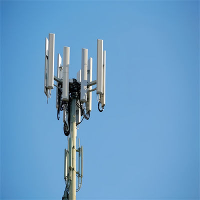 Hohe selbsttragende Stahlkonstruktion Monopol Kommunikationsturm 20m 30m 40m Einzelrohr Rundpol GSM