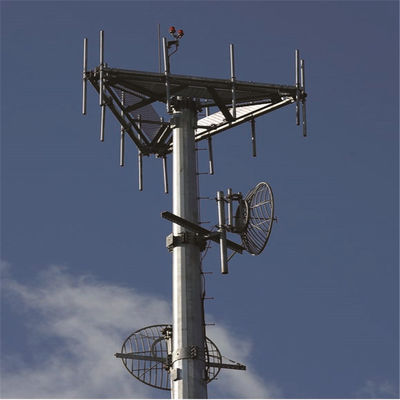30 m Telekommunikationsmonopol Antennturm ASTM A123 Q345B/A572