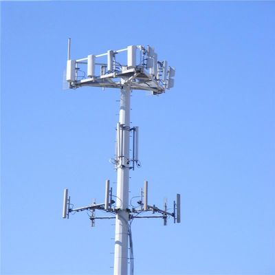 4g 5g drahtloses Mikrowellen Monopol Telekommunikationsturm mit Flangel 5m 12m 36m 45m 55m Meter