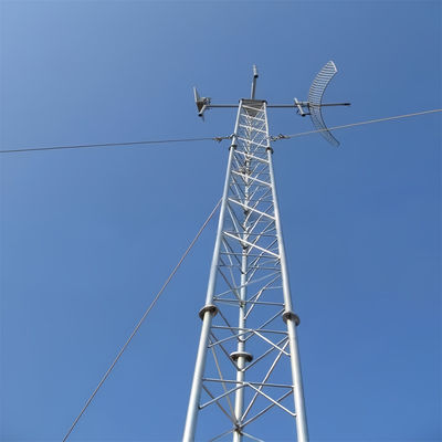 Wireless Communication Eisen Telekommunikation Guyed Pole Turm 5g Radio Antenne Wifi Isp Internet Turm zum Verkauf