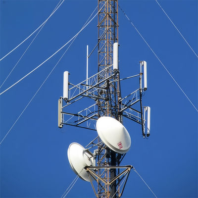 Wireless Communication Eisen Telekommunikation Guyed Pole Turm 5g Radio Antenne Wifi Isp Internet Turm zum Verkauf