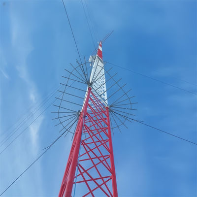20 Meter Warmtauchen Verzinkter Rohrstahl-Gießdraht Turm 5G-Radio-Antenne Telekommunikationsmast