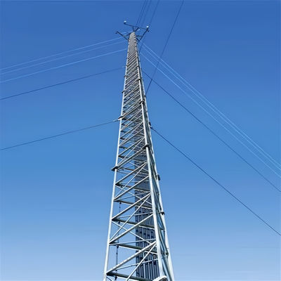 Galvanisierter Stahlgitter Tubulierter Vermittlungsturm 30 40 50 Meter Telekommunikation 5G/4G/3G