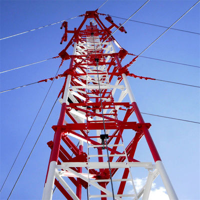 Galvanisierter Stahlgitter Tubulierter Vermittlungsturm 30 40 50 Meter Telekommunikation 5G/4G/3G