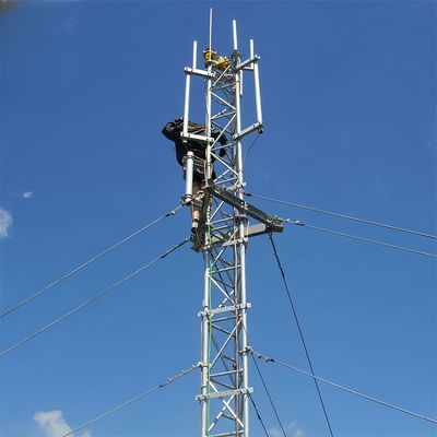Selbsttragende 3 Beine Guy GSM Antenne Radio Guyed Draht Turm Gitter Stahl Tubular