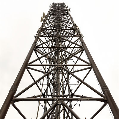 3 Beine Netzwerk Radio 5G Antenne Gewirkt Draht Turm Dreieckstahl galvanisiert