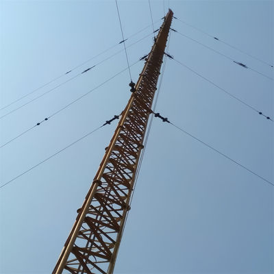100 Meter Q345 Q235 Q420 Stahlkonstruktion Gießpol Turm Antenne Winkelgitter Kommunikationspol Mast Telekommunikationsturm