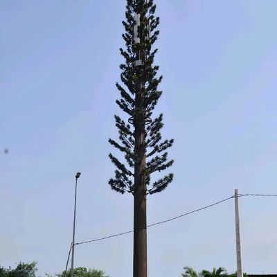 Bionische Tarnmaschinen GSM-Antenne Stahlmonopol Telekommunikationsturm Galvanisierung
