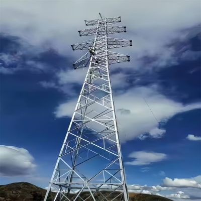 110KV 220KV Hot Dip Galvanized Große Stromleitungen Türme Hochspannung Elektrotor
