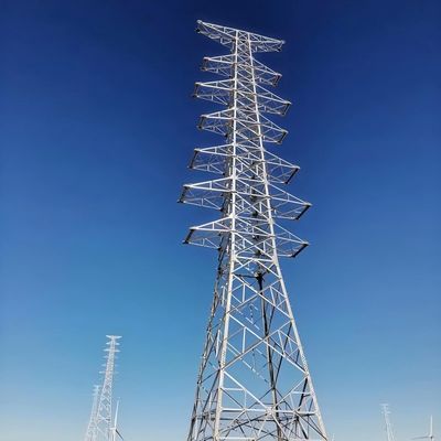 33 KV bis 110 KV Stromübertragungsturm Winkel Eisenturm 30-180 km/h Windgeschwindigkeit