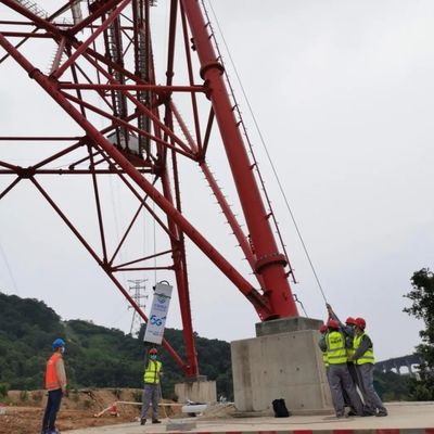 33 KV bis 110 KV Stromübertragungsturm Winkel Eisenturm 30-180 km/h Windgeschwindigkeit