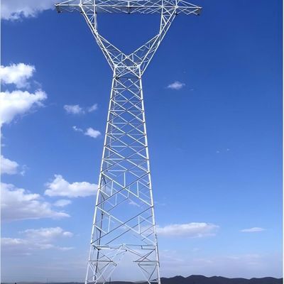 Galvanisierte Gitterwinkel-Mehrschaltung Metall-Stromleitungs-Türme Aufhängung Doppelkreisnetz-Stromturm