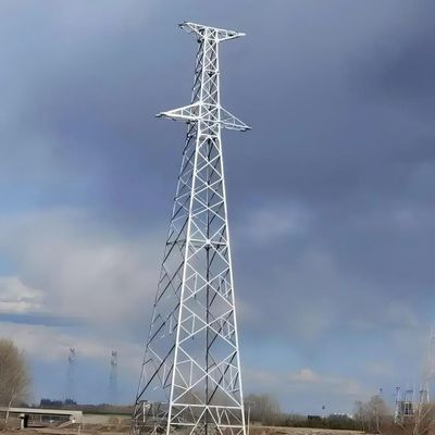 110 Kv Turm Galvanisierte Flanken große Stromleitung Türme Einrohrübertragungsleitung Monopolturm
