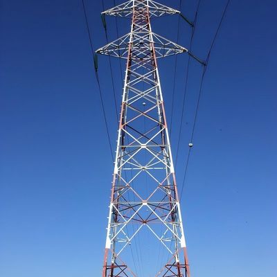 110 Kv Turm Galvanisierte Flanken große Stromleitung Türme Einrohrübertragungsleitung Monopolturm