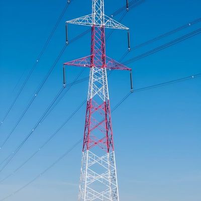 110 Kv Turm Galvanisierte Flanken große Stromleitung Türme Einrohrübertragungsleitung Monopolturm