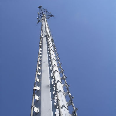 WLAN-Telefonsignal 5G-Zellbasisstation Stahl-Telekommunikationsmonopolturm 5 10 20 25 30 35 40 Meter