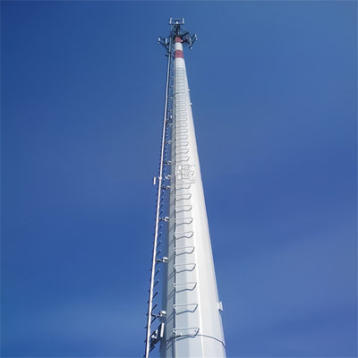 Zellantenne Telekommunikation Hot Dip Galvanized Monopole Tower 10 -60 M