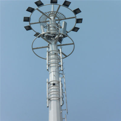 Zellantenne Telekommunikation Hot Dip Galvanized Monopole Tower 10 -60 M