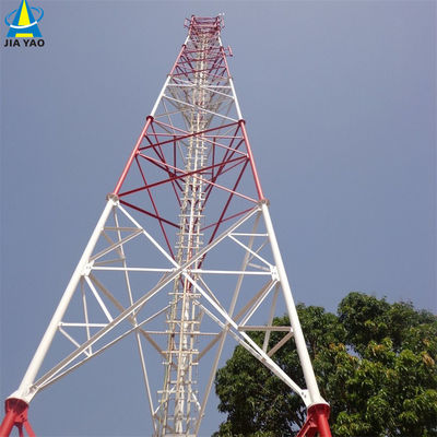 Rundstahl Kommunikation Mobiltelefon Selbsttragende Gitterturm Antenne Rohrmast 3 Beine