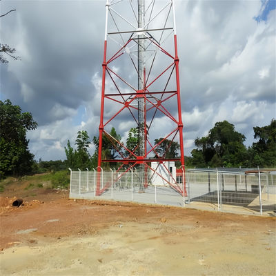 20m 25m - 60m 65m 3 Bein Turm Rohr Telekommunikation Rohr Stahl Turm