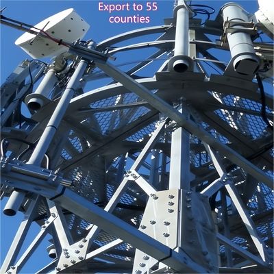 3-Bein-Winkelstahl-Turm Kommunikationsturm Q355 Stahl 28m Mobilfunknetz Windbeständig Küstenregionen