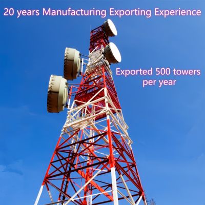 12m 30m 45m 4 Beinige Winkelstahl selbsttragende GSM Cdma Lte Isp Antenne Telekommunikation Bts Einfach zu installieren Gitterturm