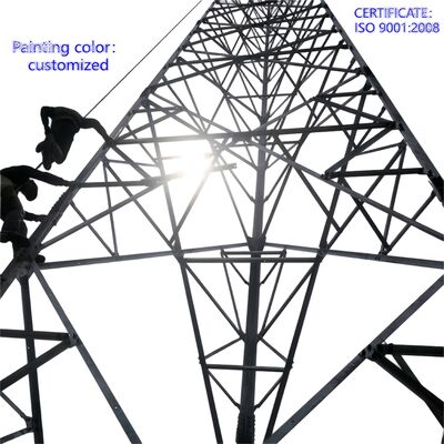 20 - 50m 55m 60m 70m 80 Meter feuerverzinkter 3-Bein-Selbstabstützungsturm 3-Bein-Winkelturm