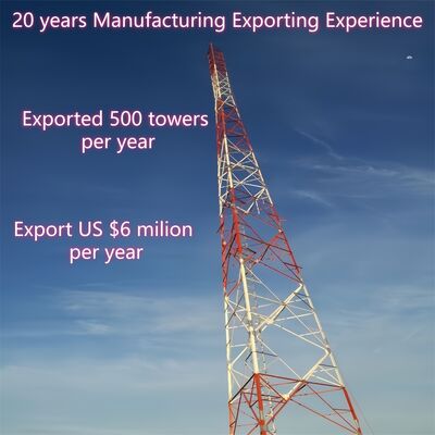 Selbsttragende galvanisierte Eckstahl-Turm mit 3 Beinen