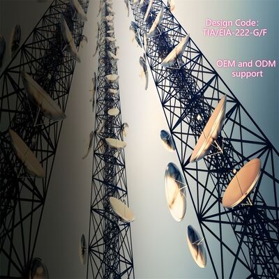 60M 3-Röhre kundenspezifisch 3 Beine Galvanisiertes Stahl selbsttragende WLAN GSM Mikrowelle Telekommunikationsbasestation Turm