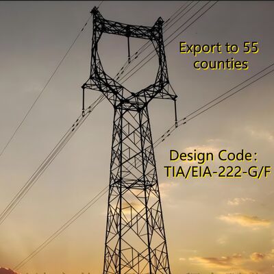 10KV 380KV Power Transmission Tower Hot Dip Galvanized Lattice Angle Steel High Voltage Utility Pole