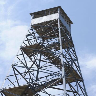 Galvanisierter Stahl Blitzschutz Wald Wachturm 15 m - 50 m