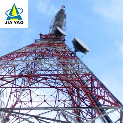 4 Legged Angular Steel Tower designed to meet ANSI TIA and EN standards offering support for telecom and power infrastructure projects