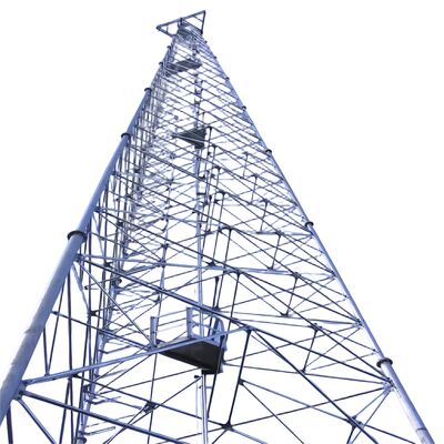 Leichte 45-Meter-3-beinige röhrenförmige zellulare Mikrowellen-verzinkte ISP-Pylonenantenne 5G-Mast 3-beiniger Gittermast aus Stahl