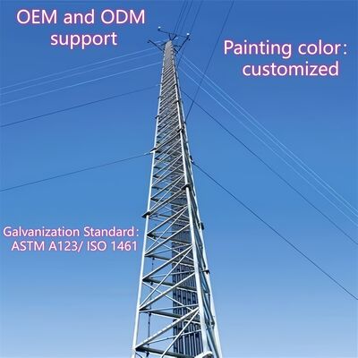 Gewirktes Drahtturm mit Konstruktionskonformität mit ANSI/TIA-222-G-H-F und europäischen EN-Normen für die Strukturleistung