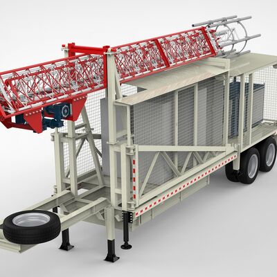 Teleskopturm 15-30M Galvanisierter Stahl-LKW Montierte Kommunikationsantenne 40M/S Winddicht